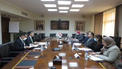 وزير المالية خلال لقائه بالسفير الياباني الجديد بالقاهرة