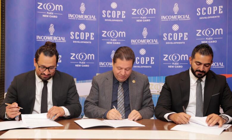 «Scope Developments» تتعاقد مع «Incomercial» لإدارة وتشغيل وتأجير «Zoom Plaza».. وتبدأ أعمال الجسات الأرضية للمشروع