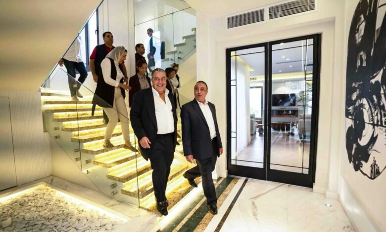 محافظ الإسكندرية وياسين منصور يتفقدان الأعمال الإنشائية والتنفيذية من مشروع بالم هيلز الإسكندرية