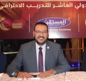 الاستشاري الدولي الدكتور أسامة العدل رئيس المؤتمر، خبير التخطيط الاستراتيجي وتطوير الأعمال، ورئيس مجلس إدارة الاكاديمية