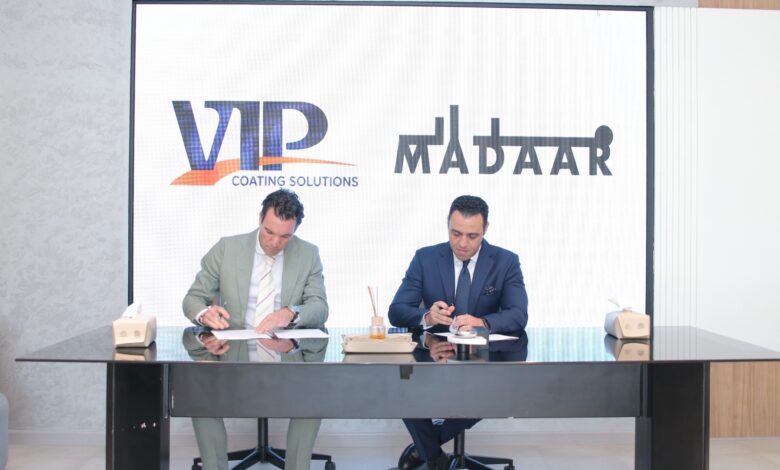 «مدار» توقع اتفاقية شراكة مع «VIP Coating Solutions» بمبيعات مستهدفة 15 مليون يورو