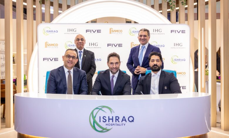 شراكة بين «مجموعة إنتركونتيننتال» و«إشراق للضيافة» و«سامكو القابضة» لتطوير فندق بالعاصمة الإدارية