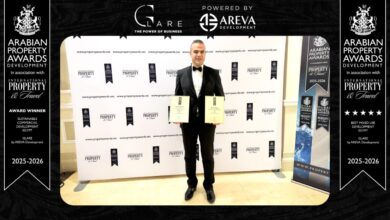 «AREVA للتطوير» تحصد 3 جوائز عالمية عن مشروع «GLARE» من مؤسسة «International Property Awards»