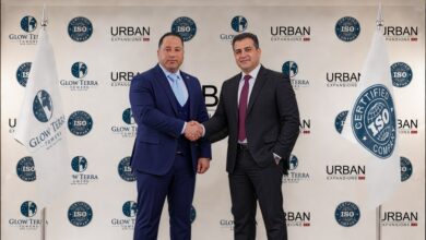 GLOW TERRA TOWERS بالعاصمة الجديدة يحصل على شهادتي ISO للإدارة البيئية وإدارة المرافق