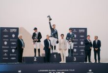 «تطوير مصر» قدمت الجائزة الكبرى لبطولة «لونجين العالمية لقفز الحواجز» بالأهرامات